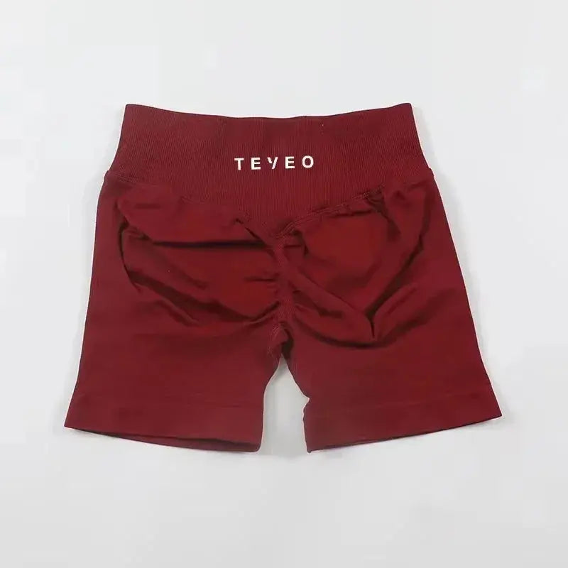 2025Teeveo Damen Radsport-Shorts, hochintensive Fitness-Shorts über Sport-Shorts, Pfirsich-Po-Lift-Leggings Ethics Sports