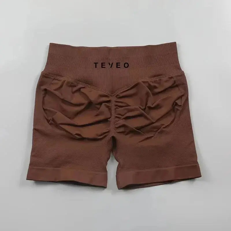 2025Teeveo Damen Radsport-Shorts, hochintensive Fitness-Shorts über Sport-Shorts, Pfirsich-Po-Lift-Leggings Ethics Sports