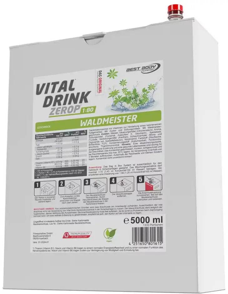 Best Body Nutrition Vital Drink Zerop, viele Geschmacksrichtungen Metasport