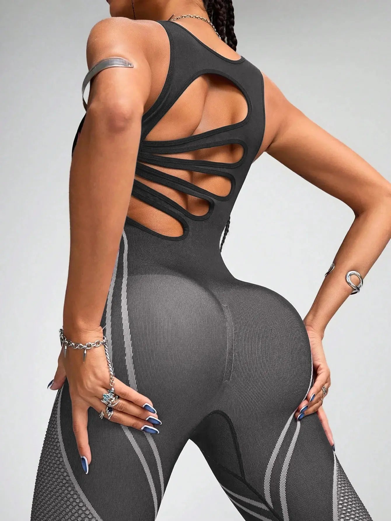 Frauen Sport Yoga Overall Freizeit Fitness Yoga Overall Yoga Trainingsanzug Fitness Overall Spleißen Farbe Modisch Ethics Sports