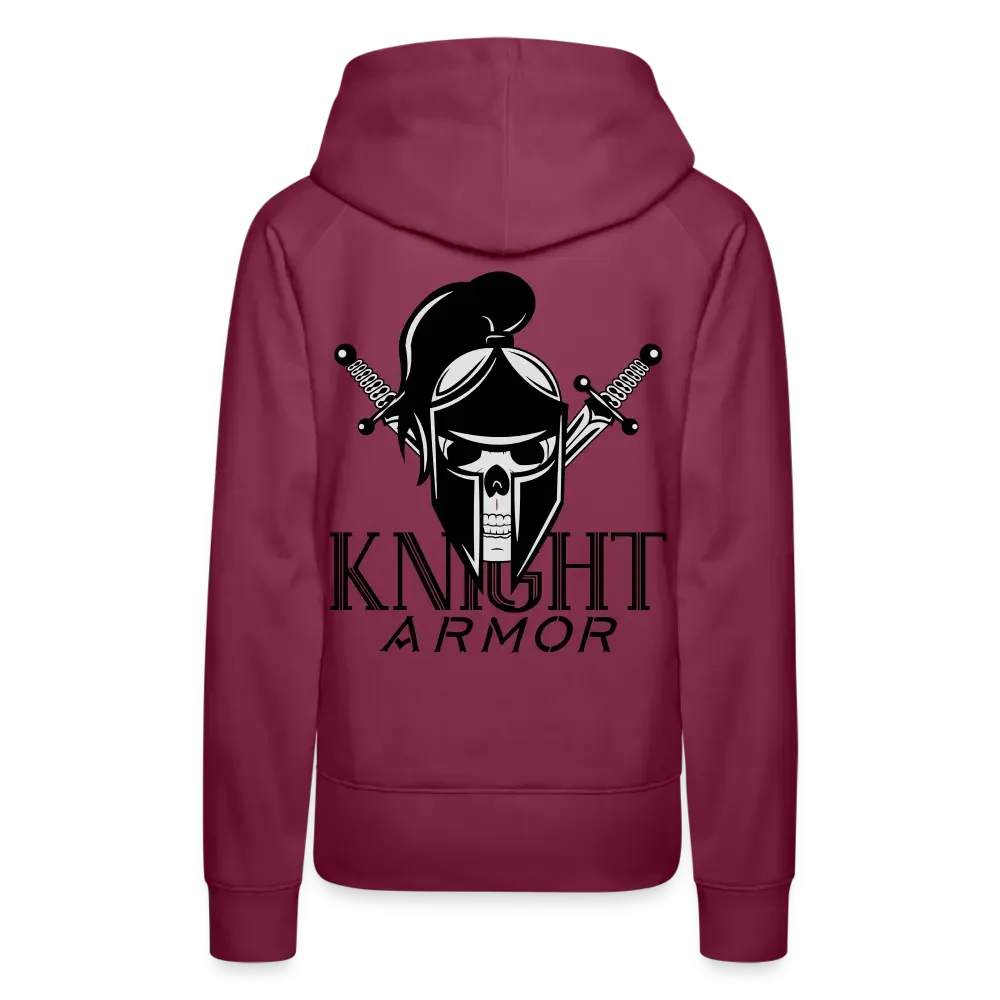 Individueller Frauen Premium Hoodie - Bordeaux
