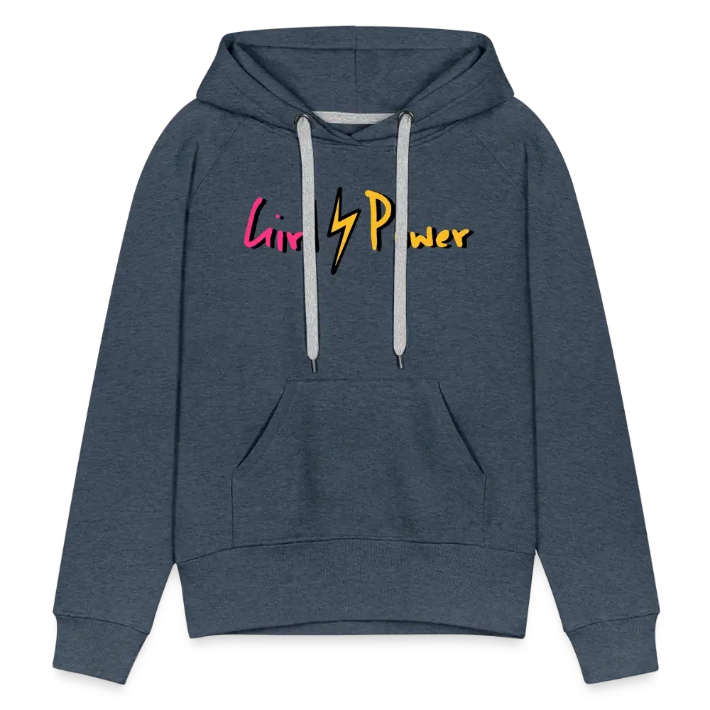 Individueller Frauen Premium Hoodie - Jeansblau