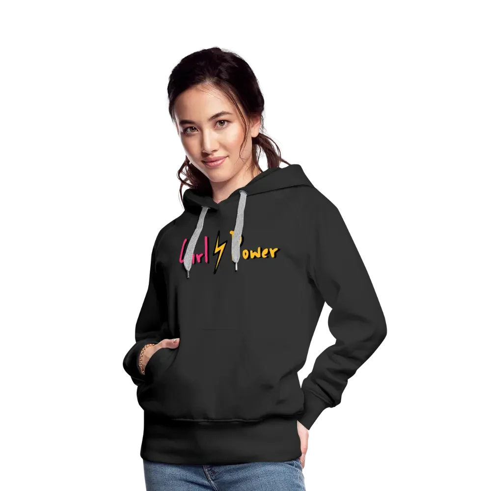 Individueller Frauen Premium Hoodie - Schwarz