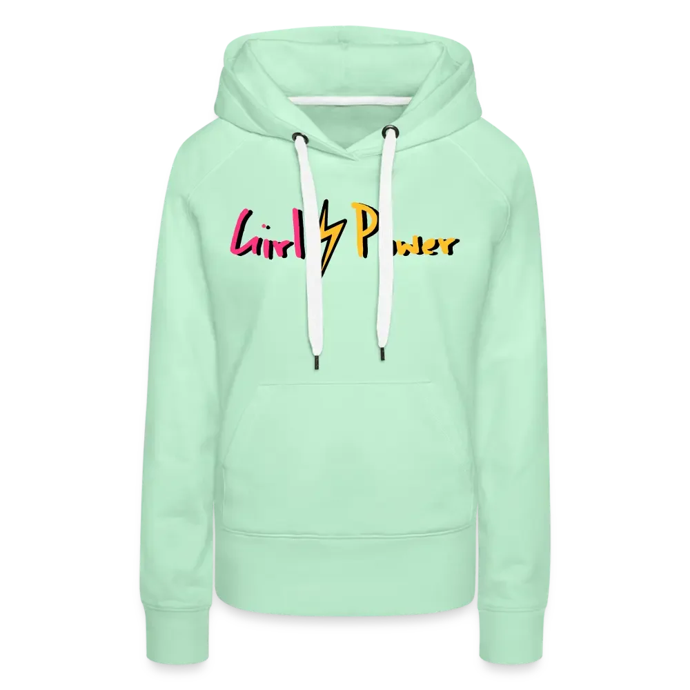 Individueller Frauen Premium Hoodie - helles Mintgrün