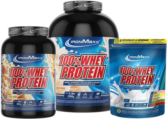 IronMaxx 100 % Whey Protein, verschiedende Geschmacksrichtungen WÖCHENTLICH ÄNDERND Metasport