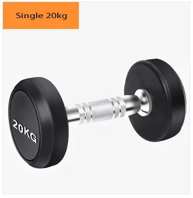 Round Rubber Coated Steel Dumbbell for Men and Women, Special Fitness Equipment, Classic, 5kg-20kg Ethics-Sports