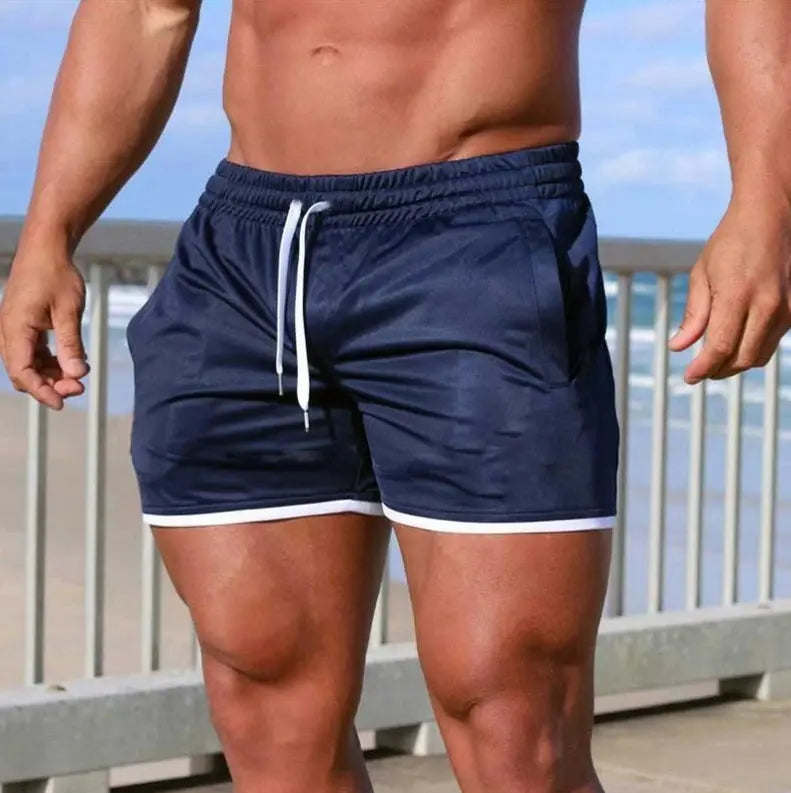 Summer Men Sports Shorts Fitness Basketball Beach Pants Mesh Breathable Bodybuilding Gym Training Shorts Men's Sweatpants Ethics-Sports