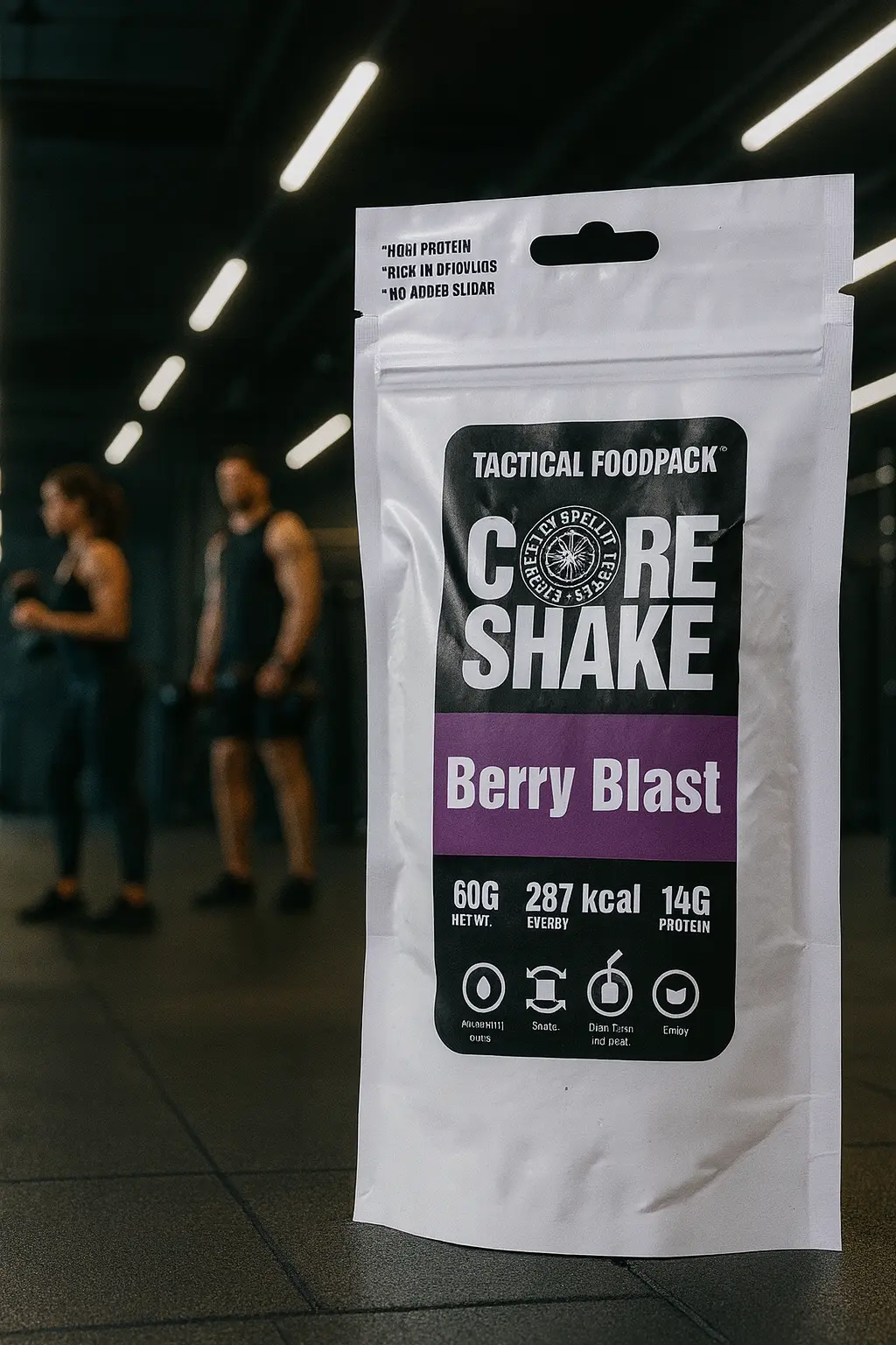 Tactical Foodpack Core Shake, 60 g Beutel, Berry Blast Metasport