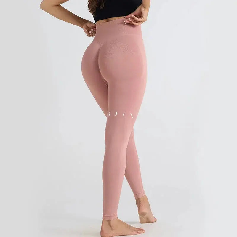 Women's High Waist Yoga Pants Gym Seamless Casual Sports Running Breathable Comfortable Slim-fit Hip Lift Stretching Yoga Pants Ethics-Sports
