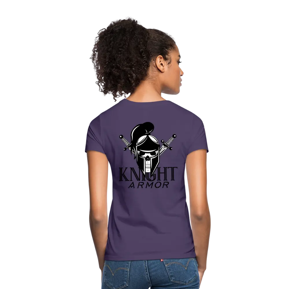 individuelles Frauen Standard T-Shirt - Dunkellila
