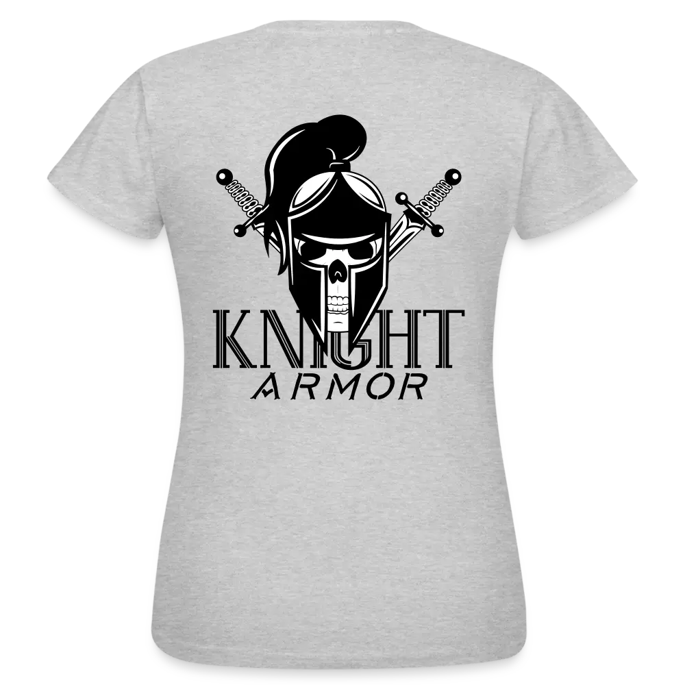individuelles Frauen Standard T-Shirt - Grau meliert