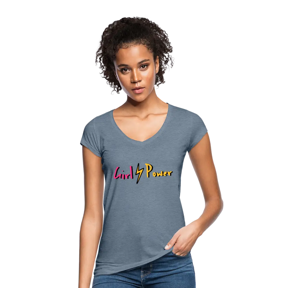 individuelles Frauen Vintage T-Shirt - Vintage Denim