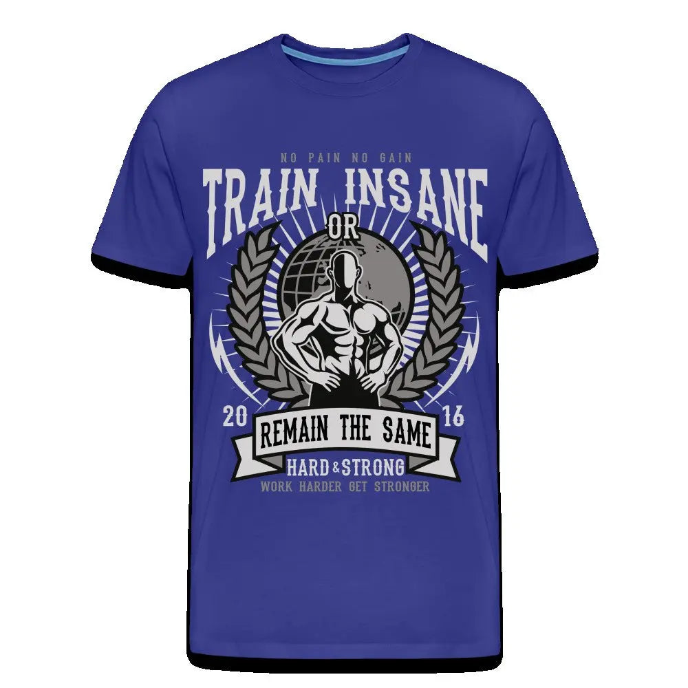 Männer Premium T-Shirt "Train Insane" SPOD
