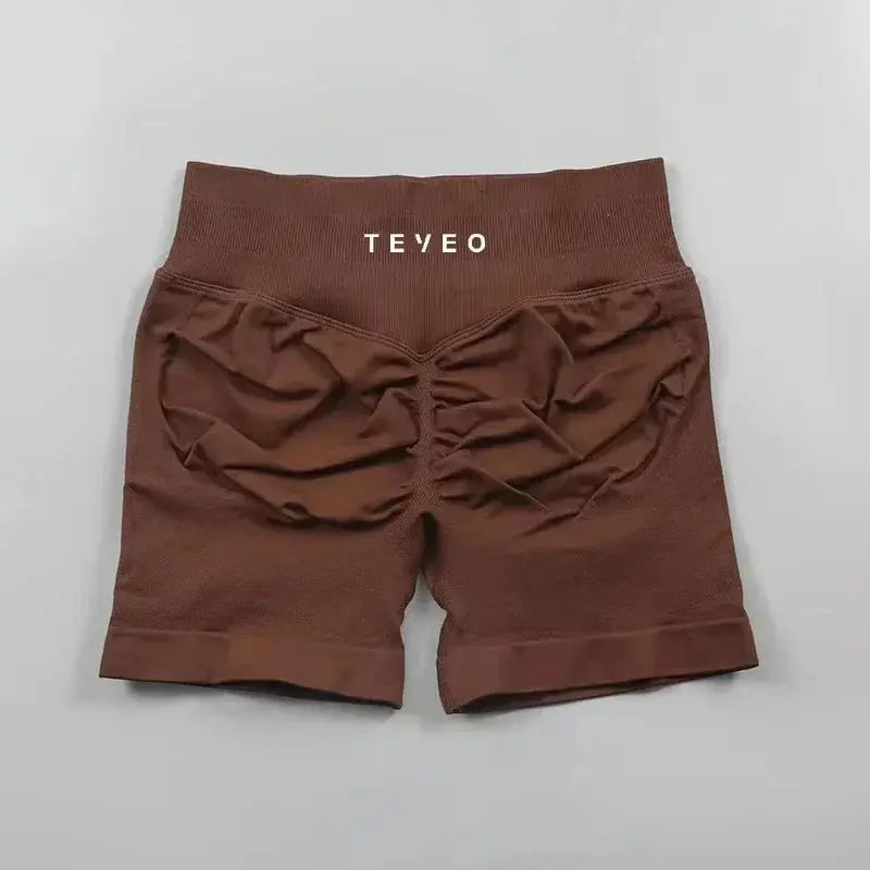 2025Teeveo Damen Radsport-Shorts, hochintensive Fitness-Shorts über Sport-Shorts, Pfirsich-Po-Lift-Leggings Ethics Sports