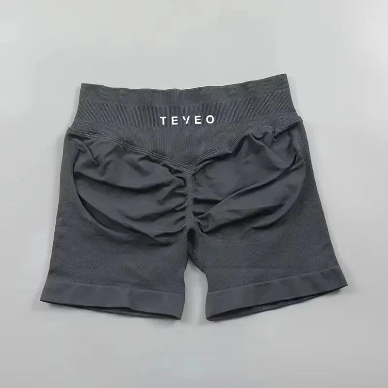2025Teeveo Damen Radsport-Shorts, hochintensive Fitness-Shorts über Sport-Shorts, Pfirsich-Po-Lift-Leggings Ethics Sports