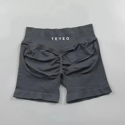 2025Teeveo Damen Radsport-Shorts, hochintensive Fitness-Shorts über Sport-Shorts, Pfirsich-Po-Lift-Leggings Ethics Sports