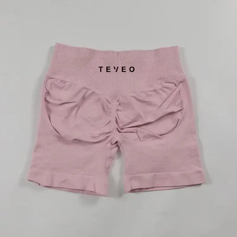 2025Teeveo Damen Radsport-Shorts, hochintensive Fitness-Shorts über Sport-Shorts, Pfirsich-Po-Lift-Leggings Ethics Sports
