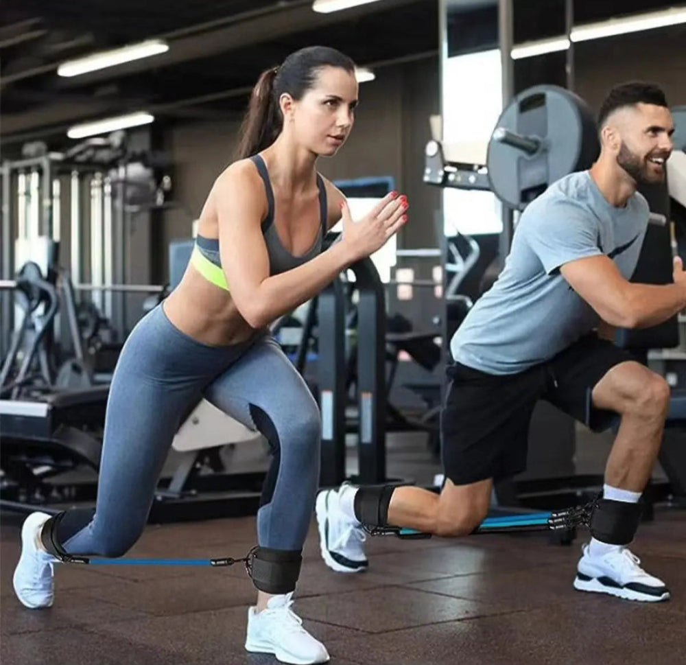 Ankle Strap Resistance Bands Hip Leg Strength Pull Rope Fitness Elastic Training Home Yoga Pilate Crossfit Workout Gym Equipment Metasport