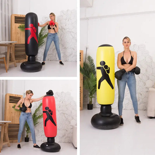 Aufblasbarer Stand-/Trainingssack zum Boxen / Fitness / Kampfsport (FAST DELIVERY) Thor Athletics
