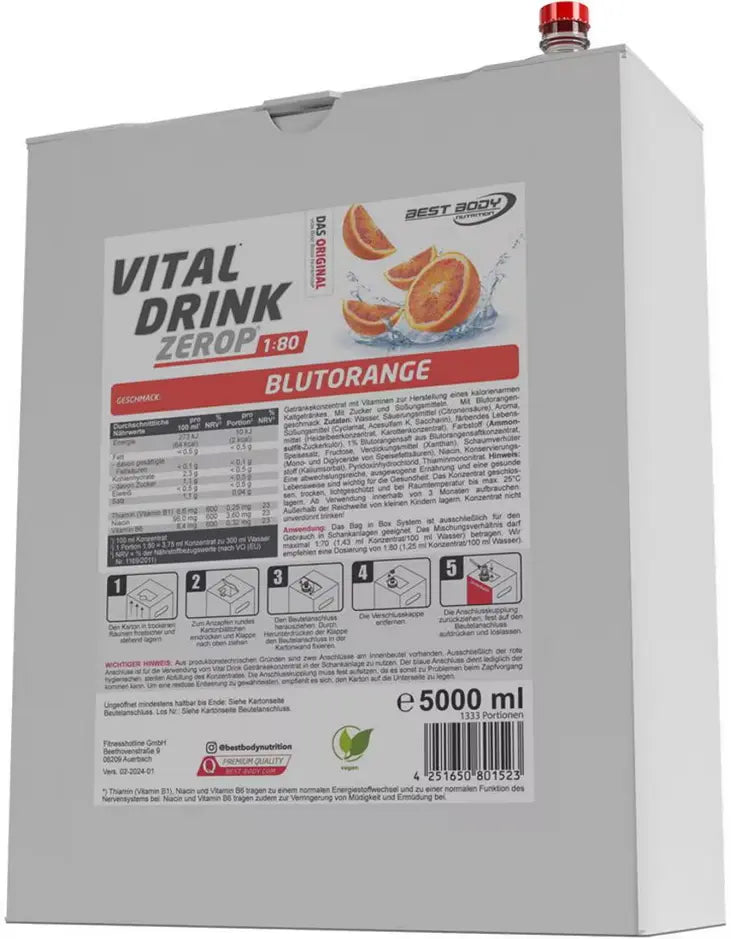 Best Body Nutrition Vital Drink Zerop, viele Geschmacksrichtungen Metasport