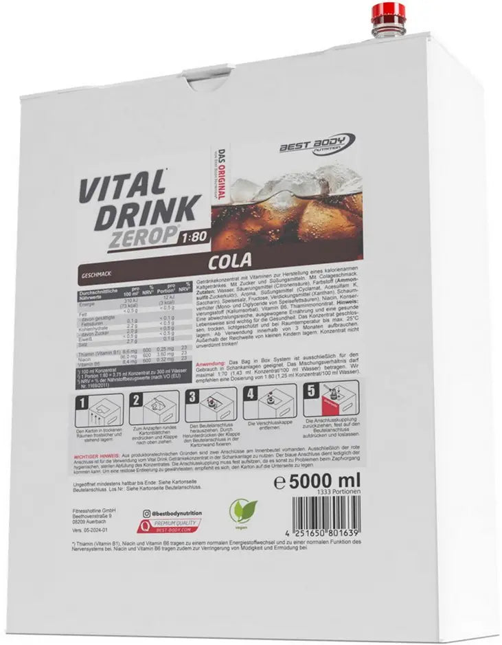 Best Body Nutrition Vital Drink Zerop, viele Geschmacksrichtungen Metasport