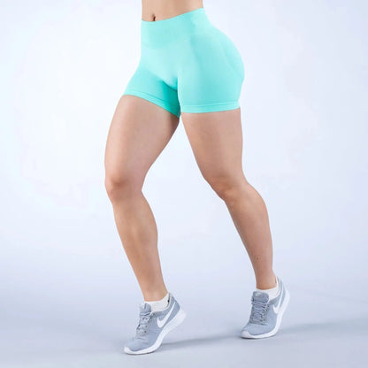 Booty Scrunch Butt Lifting Seamless Yoga Shorts Naked Feel Leggings Squat Proof Comfort Fitness Gym Tights Shorts Women Gym Ethics-Sports