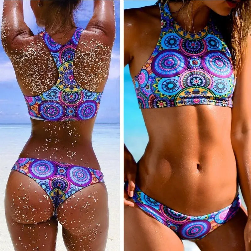 Brazilian Swimwear - Low Waist Triangle Bikini mit High Neck Ethics Sports