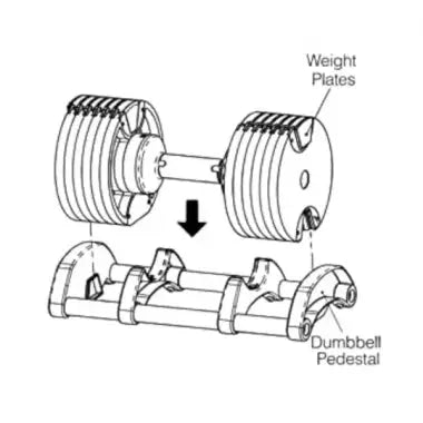 Chrome Adjustable Dumbbell Pair 2kg(5lb) or 4kg(9lb) Increase Max 45kg(100lb) Home Fitness OEM Dumbbells Ethics-Sports