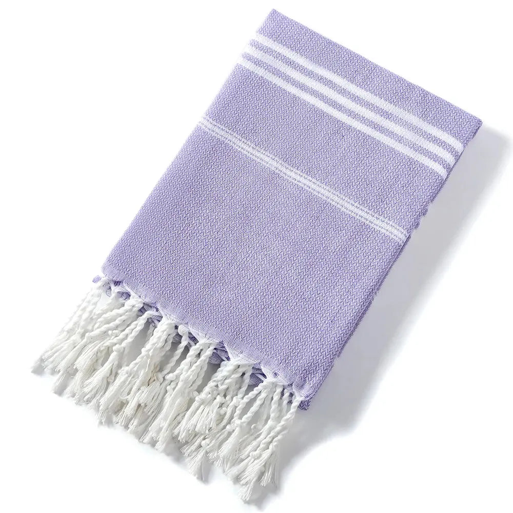 Cotton Turkish Beach Towel 90*180CM kitchen Soft Absorbent Travel Portable Towel Sauna Spa Gym sports Fitness Fringed Bath Towel Ethics-Sports