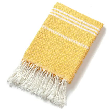 Cotton Turkish Beach Towel 90*180CM kitchen Soft Absorbent Travel Portable Towel Sauna Spa Gym sports Fitness Fringed Bath Towel Ethics-Sports