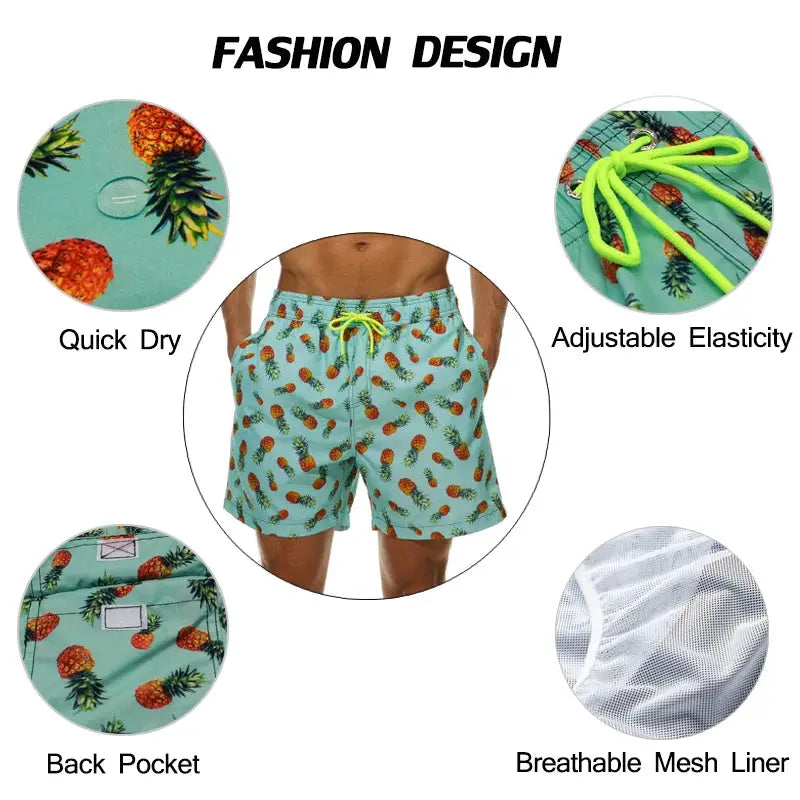 ESCATCH Men Beach Swim Shorts Ethics-Sports