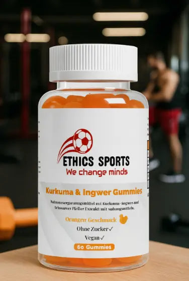 ETHICS SPORTS - Kurkuma + Ingwer + Schwarzer Pfeffer Gummies - 60 Stk. ChanceToBrand