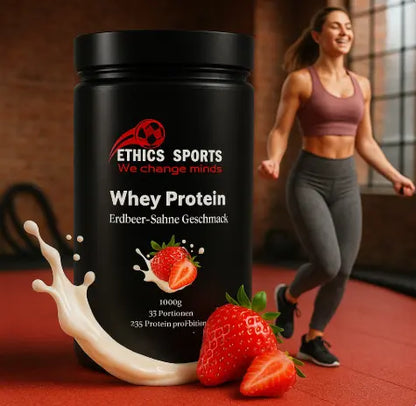 ETHICS SPORTS - Premium Whey Protein Erdbeere - 1.000g ChanceToBrand