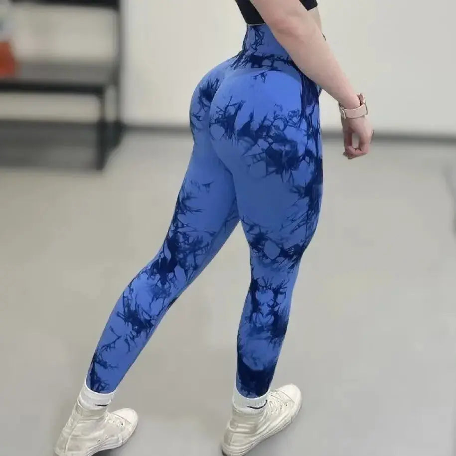 Frauen Athletische Tie Dye Gym Butt Lifting Leggings Ethics Sports