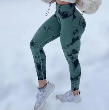 Frauen Athletische Tie Dye Gym Butt Lifting Leggings Ethics Sports