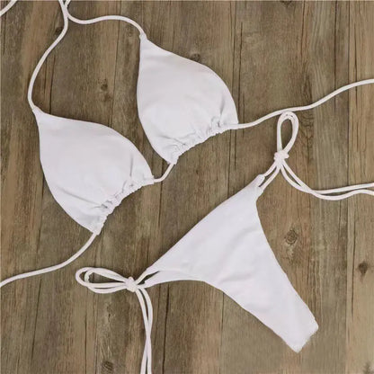 Halterneck Lace-up Summer Bikini Ethics Sports