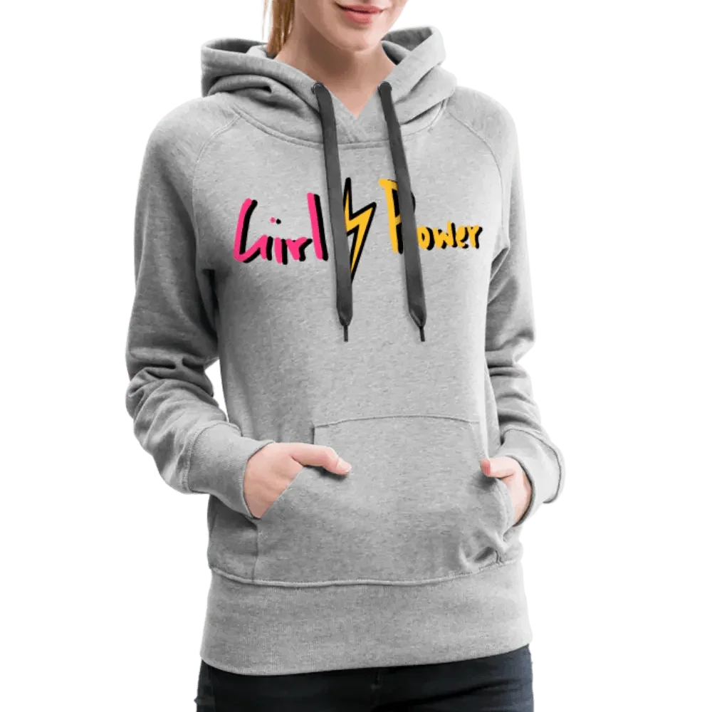 Individueller Frauen Premium Hoodie - Grau meliert