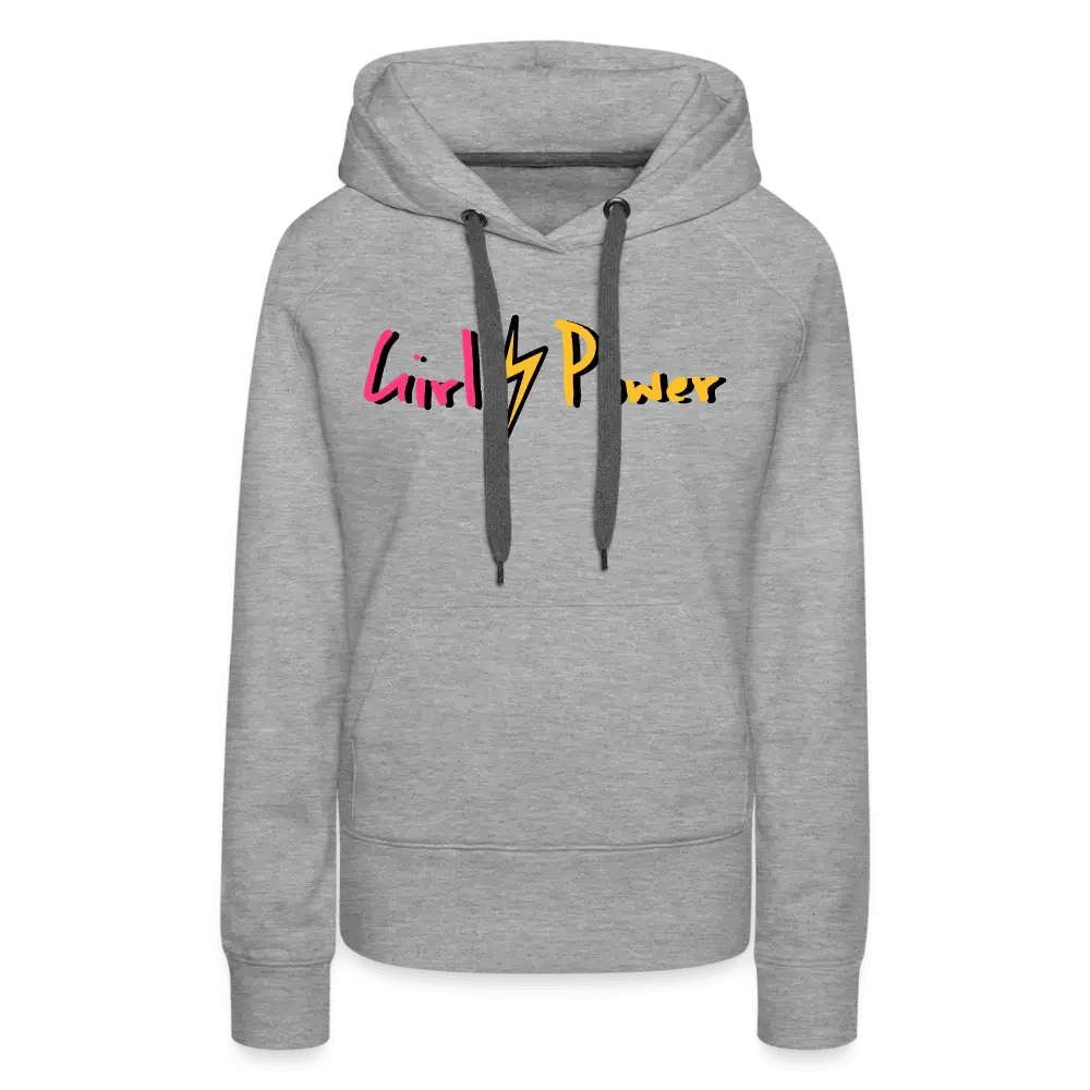 Individueller Frauen Premium Hoodie - Grau meliert