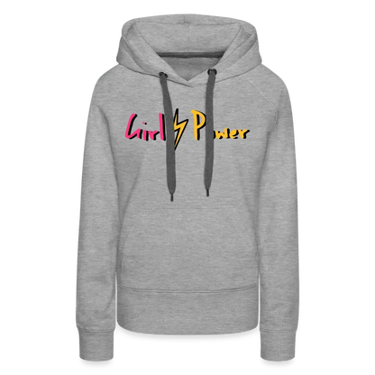 Individueller Frauen Premium Hoodie - Grau meliert