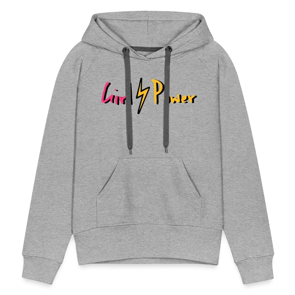 Individueller Frauen Premium Hoodie - Grau meliert
