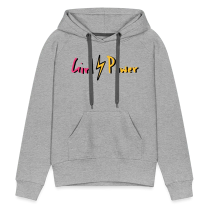 Individueller Frauen Premium Hoodie - Grau meliert