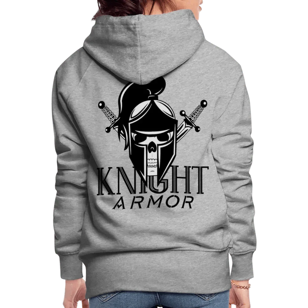 Individueller Frauen Premium Hoodie - Grau meliert