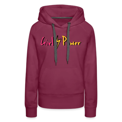 Individueller Frauen Premium Hoodie - Bordeaux