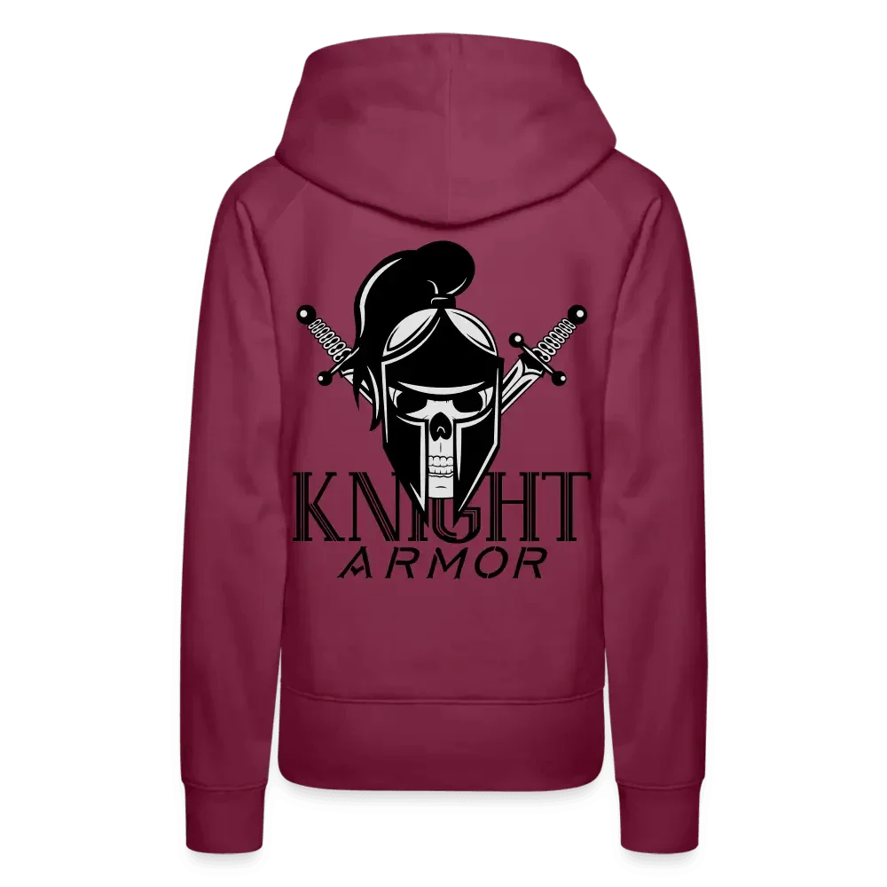 Individueller Frauen Premium Hoodie - Bordeaux
