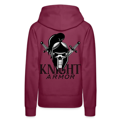Individueller Frauen Premium Hoodie - Bordeaux