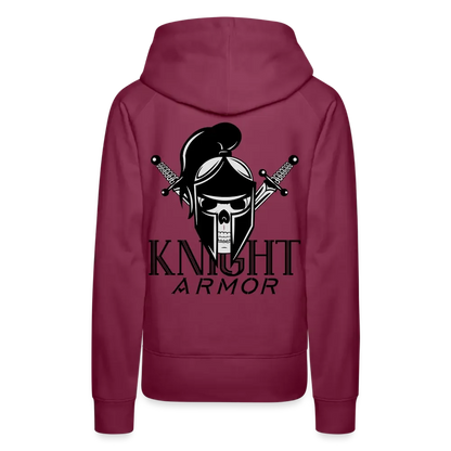 Individueller Frauen Premium Hoodie - Bordeaux