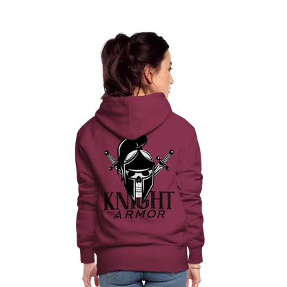 Individueller Frauen Premium Hoodie - Bordeaux