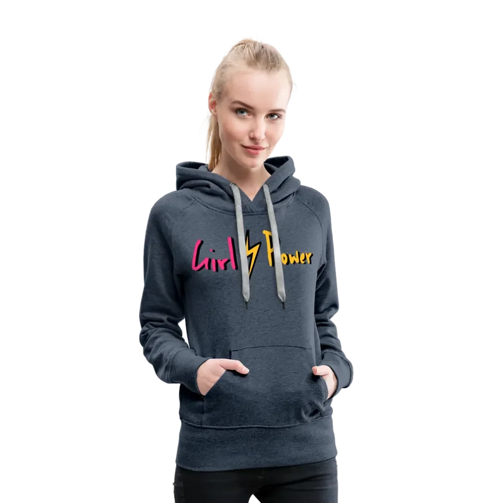 Individueller Frauen Premium Hoodie - Jeansblau