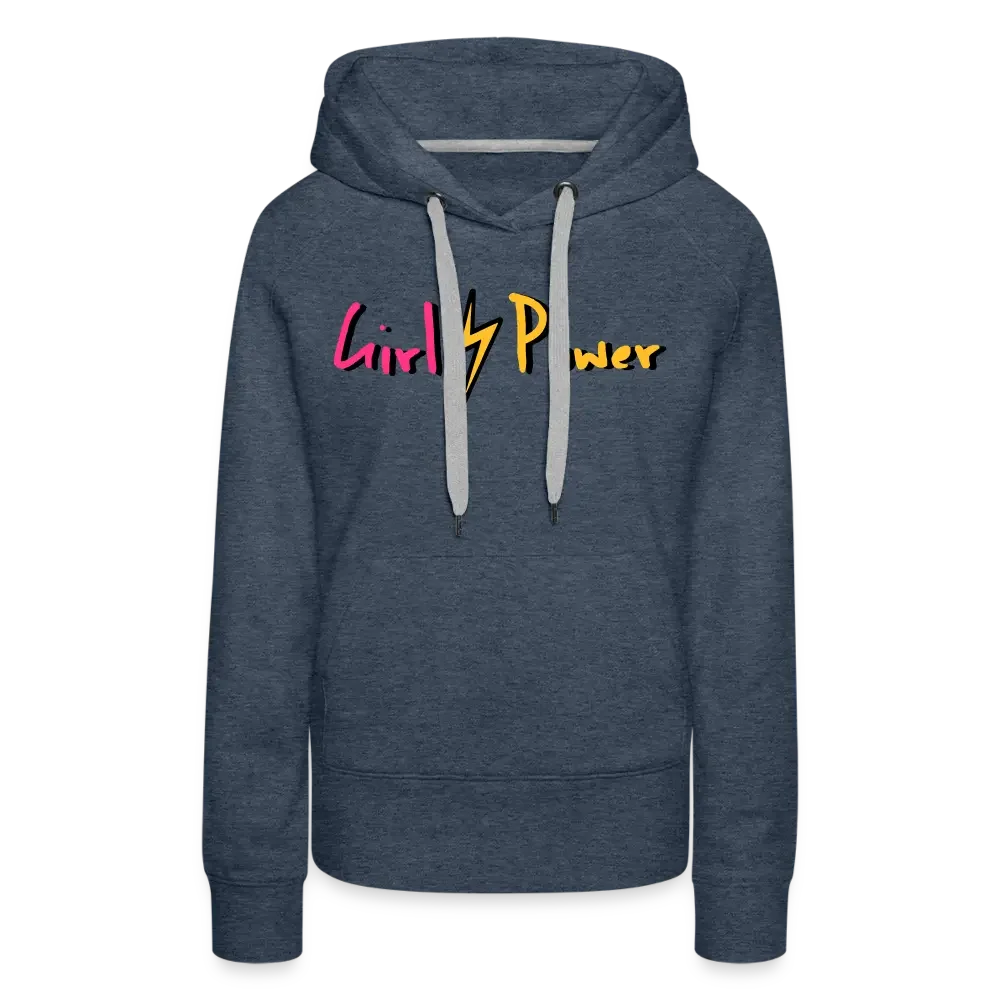 Individueller Frauen Premium Hoodie - Jeansblau