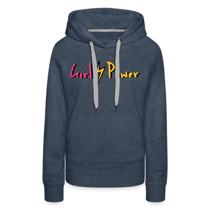 Individueller Frauen Premium Hoodie - Jeansblau